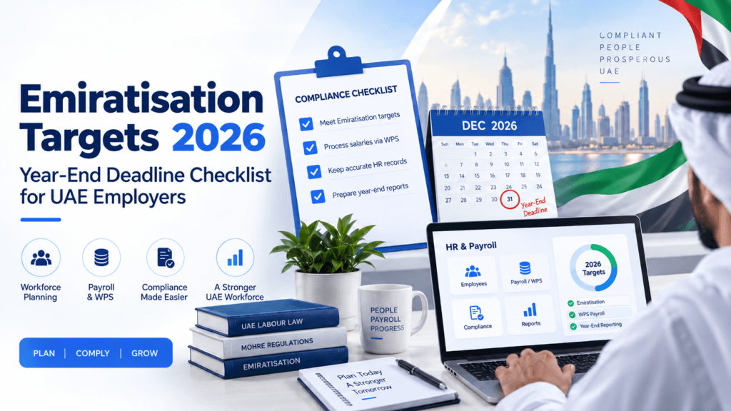 Emiratisation Targets 2026 year-end deadline checklist for UAE employers