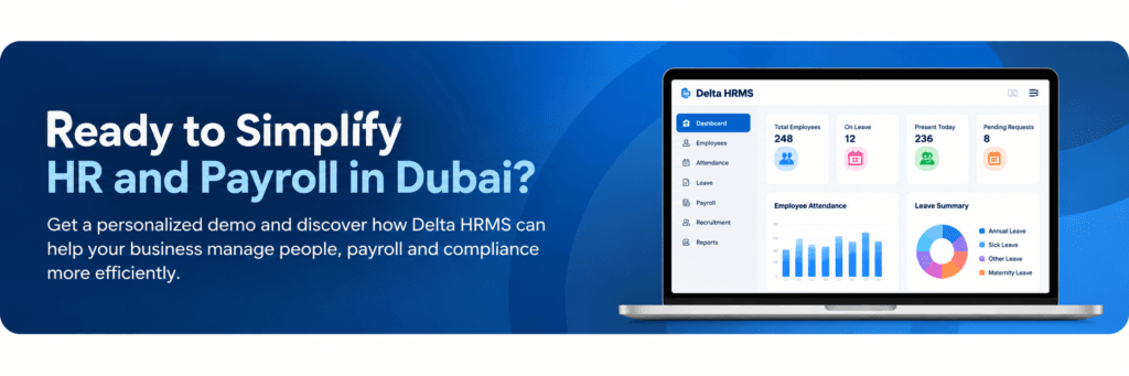 Delta HRMS software for HR and payroll management in Dubai